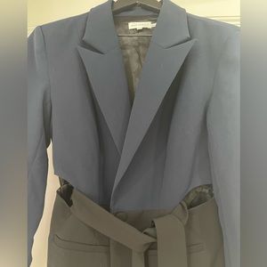 Good american blazer, navy & black, small